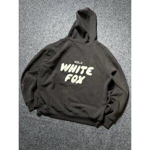 White Fox Boutique Volume 3 Gray Cotton Blend Hoodie Sweatshirt Men's S/M Boxy